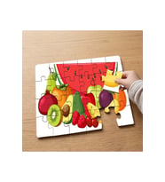 Meyveleri Tanıyalım Tasarımlı 24 Parça Ahşap Çocuk Puzzle MPK0303