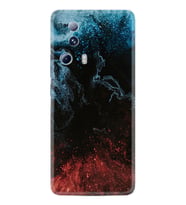 Xiaomi Mi 13 Lite Kılıf Resimli Desenli Baskılı Silikon Red Blue Black Abstact 1386