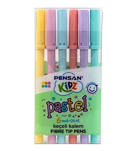PENSAN KİDZ  KEÇELİ KALEM PASTEL RENKLER 6'LI - PE99093PS24