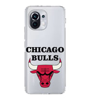 Xiaomi  Mi 11  Kamera Korumalı Kapak Chicago Bulls Tasarımlı Şeffaf  Kılıf