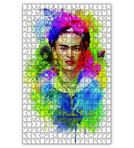 Cakapuzzle Frida Kahlo Suluboya Puzzle Yapboz MDF (Ahşap) (120 Parça)