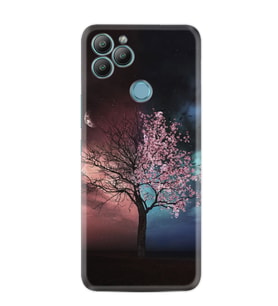 General Mobile Gm 22 Kılıf Resimli Desenli Silikon Platinium Series Heaven Tree 1859