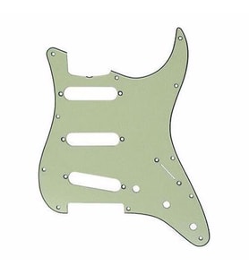 Fender Pickguard Strat 11 Hole S/S/S 3-Ply Mint Green