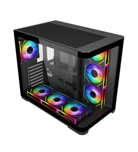 GAMEBOOSTER 750W 80+ BRONZE GB-G2852B-750W Gaming Mid-Tower PC Kasası Siyah 7-Fanlı