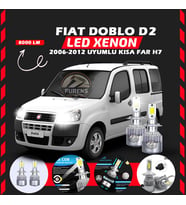 Fiat Doblo D2 2006-2012 Kısa Far Uyumlu Şimşek Etkili Led Xenon Performance Series H7