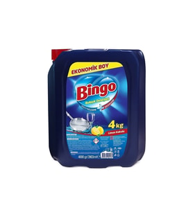 Bingo Bulasık Sıvısı 4 Litre Limon Kokulu Elde Yıkama