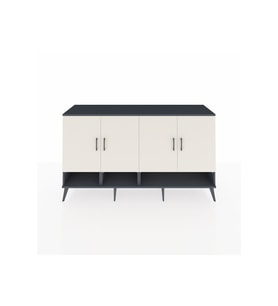 Kronos Konsol 6 Raflı 4 Kapaklı 176x59x99 Antrasit-Aytaşı