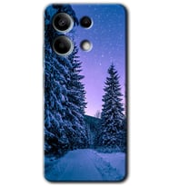 Redmi Note 13 5G Kılıf HD Desen Baskılı Kılıf - Kış Manzarası