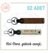 Açık Kahve-S Kahve, İsminize Özel Enerji Manevi Huzur, 520 741 8 Başarı ve Denge 2'li Anahtarlık Set