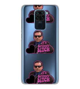Xiaomi Redmi NOTE 9 Uyumlu Michael Scott The Office Tasarımlı Şeffaf Telefon Kılıfı