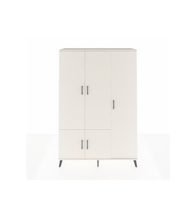 Hyperion Dolap 7 Raflı 5 Kapaklı Tek Askılı 132x44x195 Aytaşı-Aytaşı/Çam