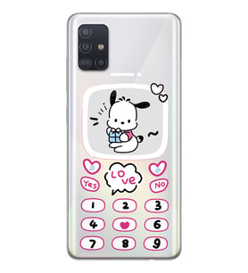 Samsung Galaxy A51 Uyumlu Kawaii Köpek Tasarımlı Şeffaf Telefon Kılıfı