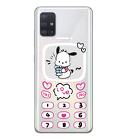 Samsung Galaxy A51 Uyumlu Kawaii Köpek Tasarımlı Şeffaf Telefon Kılıfı