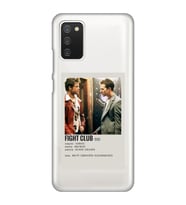 Samsung Galaxy A02S Uyumlu Fight Club Minimalist Poster Desenli Şeffaf Telefon Kılıfı