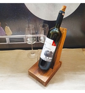 Batu Wood Art -  Slant Wine - Ahşap Şaraplık