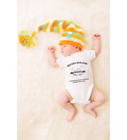 Unisex Bebek Macera Başlasın Baskılı Body Zıbın