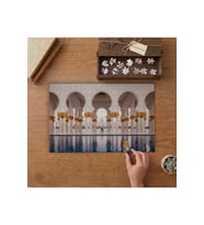 Şeyh Zayed Camii - Abu Dabi Birleşik Arap Emirlikleri Tasarımı 240 parça Ahşap Puzzle Ahşap Kutuda MP10239