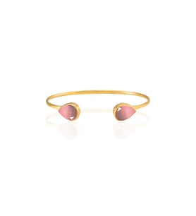Kadir Jewellery 22 Ayar Altın Kaplama El İşçiliği Zirkon Taşlı Kadın Charm Bileklik