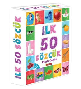 İlk 50 Sözcük Kart Bebekler İçin Öğrenme Konuşma Yardımcı Flash Cards Eğitici Kartlar