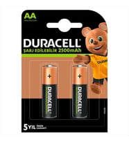 Duracell 1.2v 2500 Mah Aa Şarjlı Kalem Pil 2li