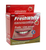 Fresh White Diş Parlatıcı ve Beyazlatıcı Bakım Tozu 50G - Çilek