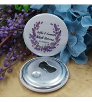 30 Adet Lavanta Modeli Açacak Magnet Söz Nişan Nikah Hediyesi Nikah Şekeri Metal 6 Cm-