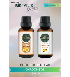 Portakal + Mango ( Oda Kokusu Aroma Terapi Buhurdanlık / Difüzör Yağı ) Set 2 Adet x 30 ML