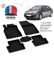 Renault Megane 2 SD 4D Araca Özel Havuzlu Kauçuk Paspas 2002-2008