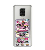 Redmi Note 9 Pro / 9s Uyumlu Powerpuff Girls Tasarımlı Şeffaf Telefon Kılıfı