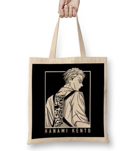 Kento Nanami Black Panel Bez Çanta Uzun Saplı