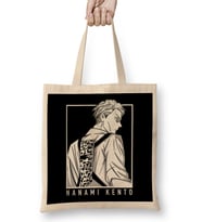 Kento Nanami Black Panel Bez Çanta Uzun Saplı