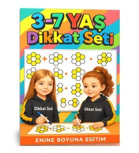 3-7 Yaş Dikkat Seti (Cırt Cırtlı YAZ-SİL)