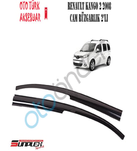 Renault Kango 2 2008 Ve Üstü Mugen Cam Rüzgarlığı Ön (Siyah)