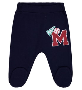 Civil Baby M Baskılı 1-9 Ay Tek Alt Bebe - Lacivert
