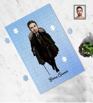 Kişiye Özel Kabadayı Karikatürlü A3 130 Parça Puzzle Bay-3