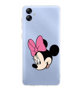 Samsung Galaxy A04e   Kapak Minnie Mouse Tasarımlı Şeffaf  Kılıf