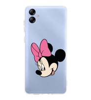 Samsung Galaxy A04e   Kapak Minnie Mouse Tasarımlı Şeffaf  Kılıf