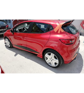 Renault Clio 4 Custom Yan Marşpiyel Seti Plastik Mat Siyah 2012-2019