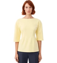 Kadın Fitted İnterlok Bluz Truvakar Kol ve Peplum Detaylı Günlük Şıklık Kaliteli Şık Rahat