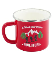 Orcamp Retro Emaye Kupa Bardak 330 cc [Adventure] Kırmızı