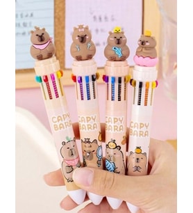 CAPYBARA 10 RENK TÜKENMEZ KALEM