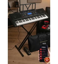 Midex PS-4500KSP Tuş Hassasiyetli 61 Tuşlu Org Sustain Pedallı USB MP3 (Pedal Stand Kulaklık Çanta Notalık Metod)