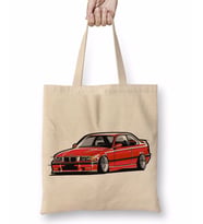 Bmw Stanced out E36 Red Bez Çanta Uzun Saplı