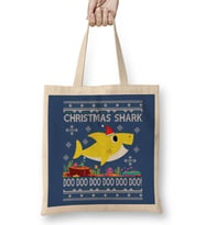 Baby Shark Christmas Knit Bez Çanta Uzun Saplı