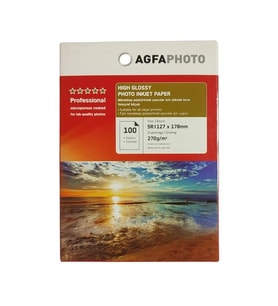 Agfa Photo Paper High Glossy 13x18 (5R) 270gr (100 Adet)