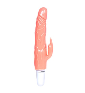 LilituShop 20 cm Klitoris Uyarıcılı Titreşimli Vibratör Dildo Penis