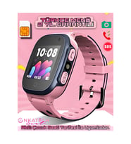 Çocuklar İçin Pembe Sim Kartlı Konum Takipli Akıllı Saat