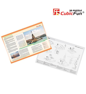 Cubic Fun 3D 66 Parça Puzzle Kız Kulesi