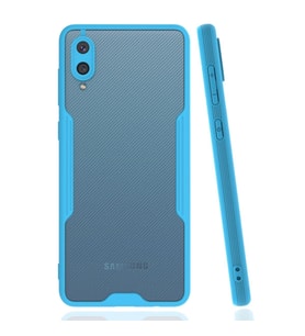 Samsung Galaxy A02 Kılıf Platin Silikon - Mavi