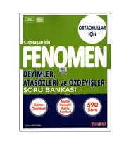 Fenomen 5,6,7 Ve 8. Sınıf Deyimler, Atasözleri Ve Özdeyişler Soru Bankası (9786257174442)
